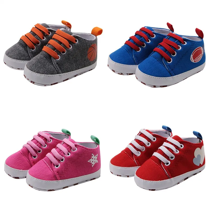 

Newborn Shoes Infant Baby Cartoon Girls Boys Sport Shoes Flats Canvas Sneakers Shoes Casual First Walkers