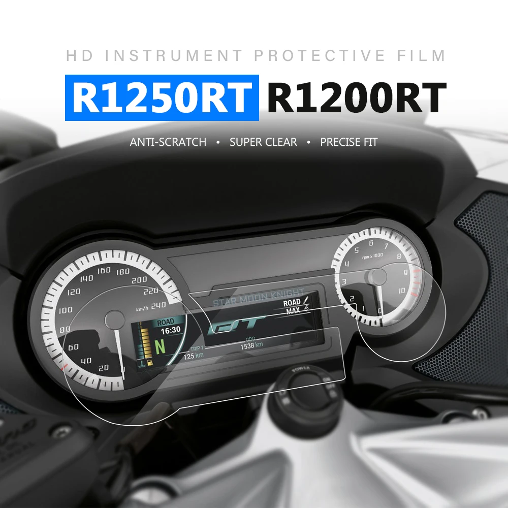 

Fit For BMW R1250RT R 1250 1200 RT R1200RT LC 2014 - 2020 Motorcycle Scratch Cluster Screen Dashboard Protection Instrument Film
