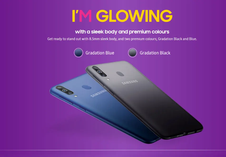 Совершенно глобальный samsung Galaxy M30 M305F/DS мобильный телефон с двумя sim-картами 5000 мАч 6," Exynos 7904 4 Гб 64 ГБ 3 тыловая камера 4G смартфон