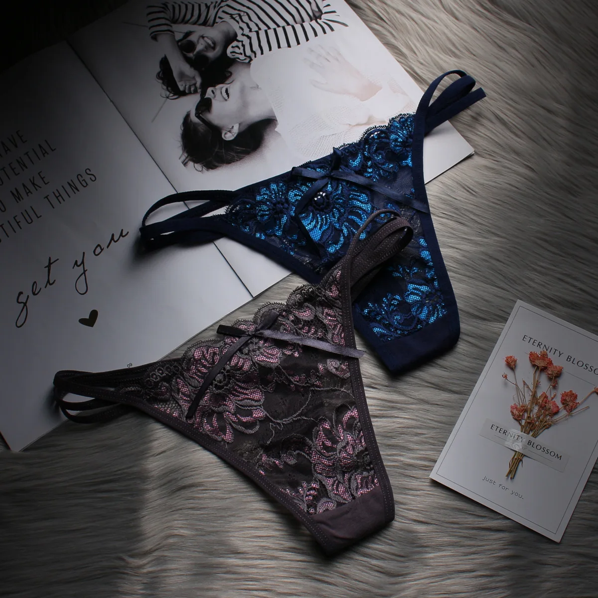 Сексуальные трусики женские сексуальные кружевные стрейч с низкой талией