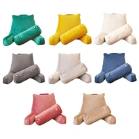 reading pillow bedding wedge shredded backrest cushion with arms washable sofa bed back support cushions backrest reading pillow