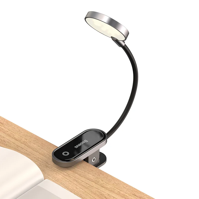Baseus книжный светильник USB Led Перезаряжаемый мини-светильник на прищепке