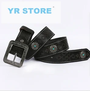 YR! Бесплатная доставка, оптовые продажи, Классические повседневные мужские ремни Ремень из натуральной кожи. Модный ремень из воловьей кожи. Распродажа
