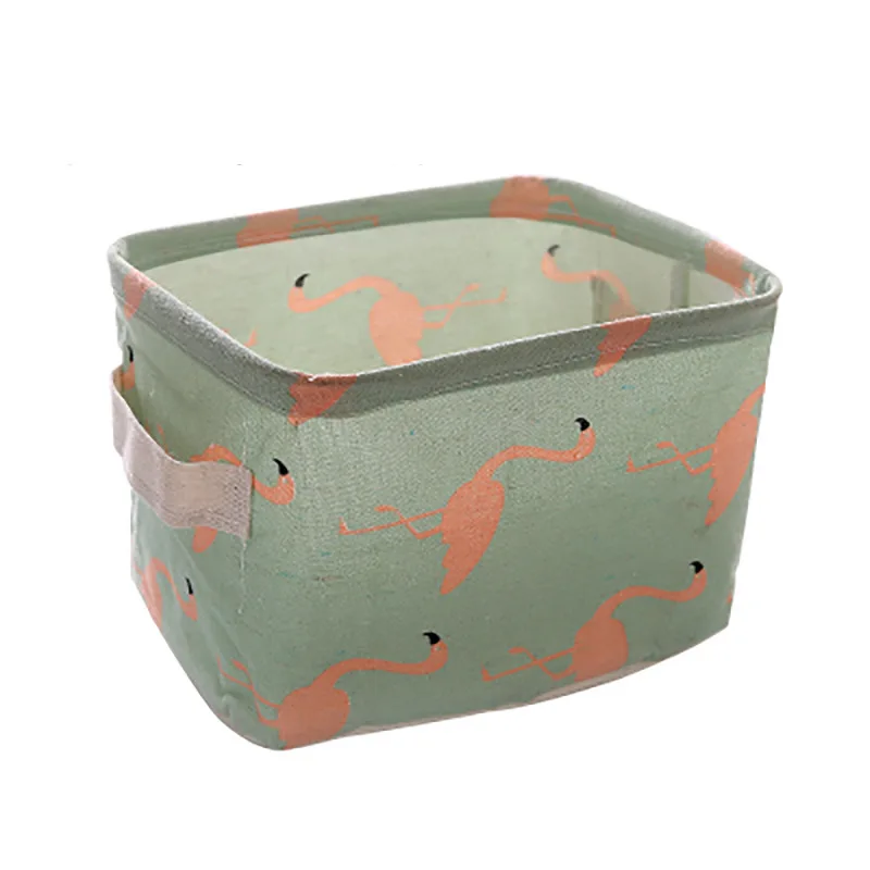 

Linen Desktop Kitchen Bedroom Storage Basket Toy Sundries Storage Box For Office Stationery Cosmetic Underware Storage Organizer