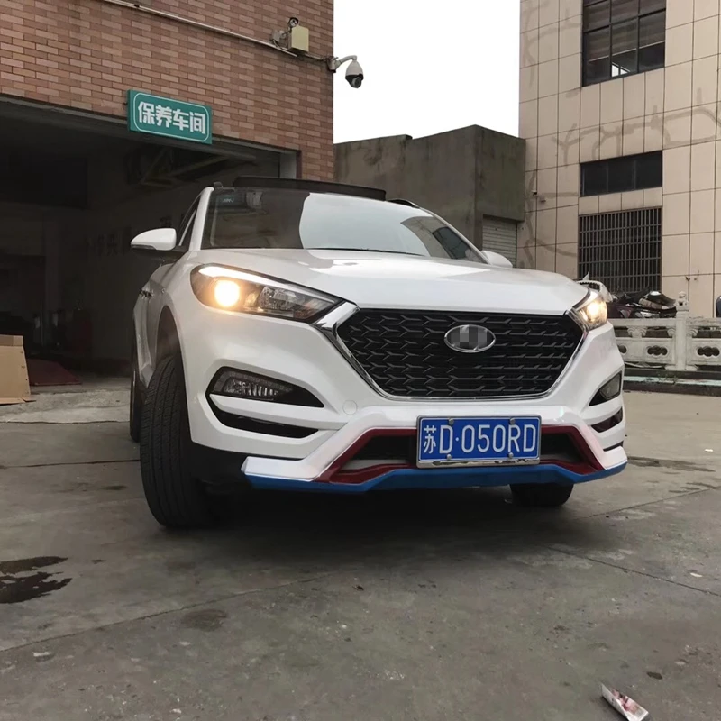 Для hyundai tucson 2015 2017 автомобильный Стайлинг ABS передняя крышка гриля отделка Авто