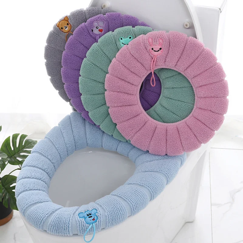 Утолщенная подушка для унитаза зимние мягкие Моющиеся Прокладки в скандинавском