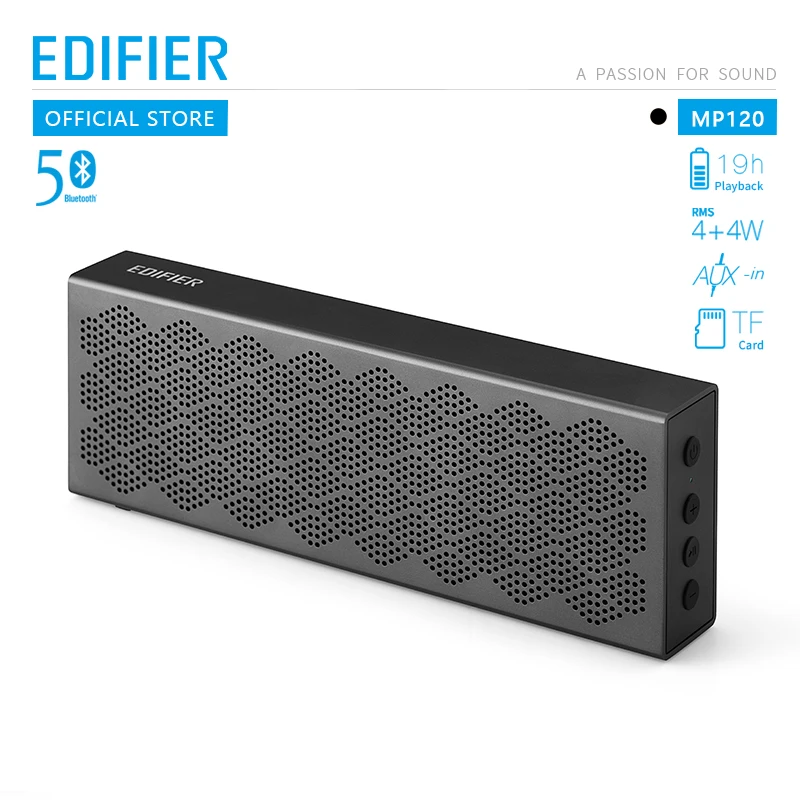 EDIFIER MP120 bluetooth динамик Поддержка TF карты AUX вход технология ЧПУ двойной полный диапазон bluetooth 5,0 колонки