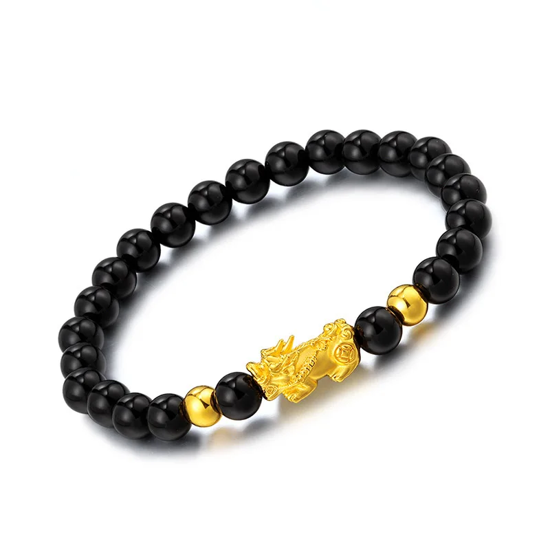 Женский и мужской браслет с натуральным камнем из сплава бисером подарочное