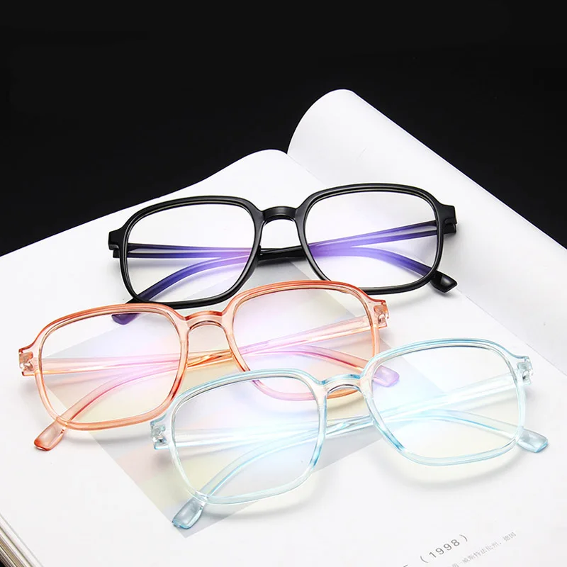 Антибликовыми свойствами светильник очки прозрачные квадратные оптические Оправа очков Для женщин
