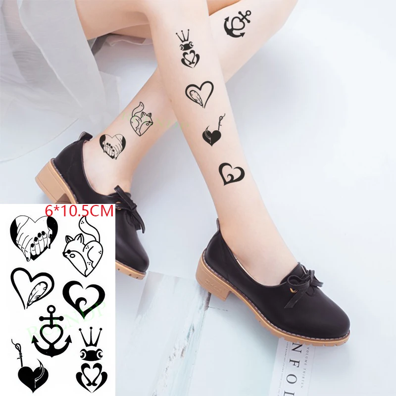 Водостойкая временная татуировка-наклейка встряхивать руки любовь кот лягушка