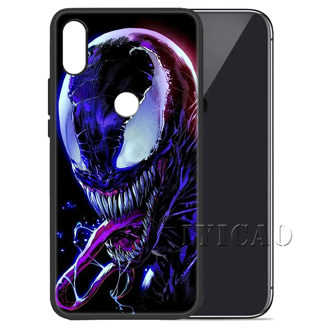 IYICAO Marvel Venom Soft Silicone Case for Xiaomi Redmi Note 4X 5 6 7 8 Pro 5A Prime |