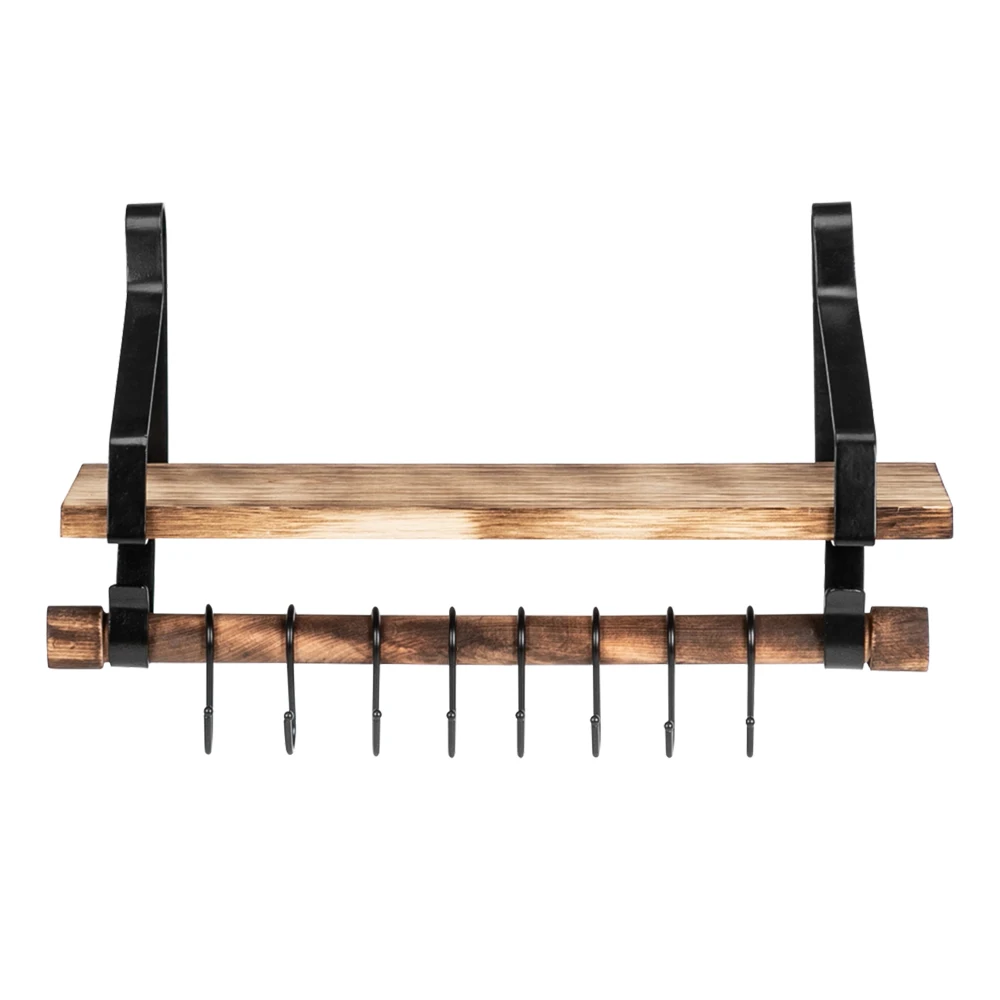 Плавающая полка настенная деревенский деревянный кухонный стеллаж для специй с