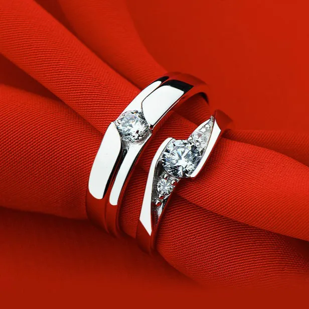 Кольца для мужчин и женщин модные серебряные кольца пар 2019|Обручальные кольца| |