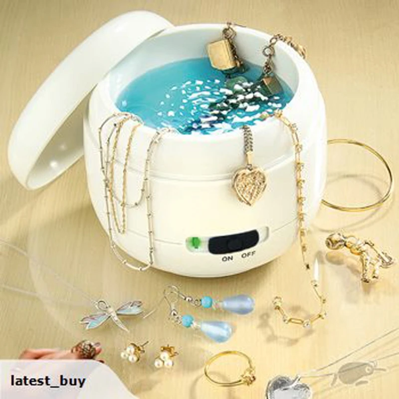 

Ultrasonic Jewelry Cleaner Professional Ultrasonic Machine for Cleaning Rings Necklaces Watches Dentures Fast Cleaner