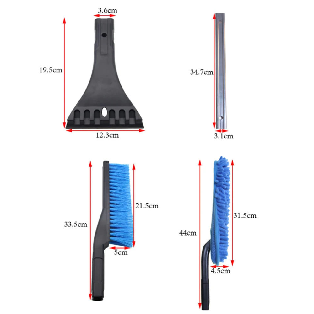 

3-In-1 Ice Shovel Car Snow Removal Tool Multi-Function Detachable Snow Shovel Brush for Windshield Ice/Frost/Snow Auto Accessory