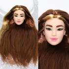 Волосы для куклы, густые, черные, фиолетовые, красные, 16, хорошего макияжа