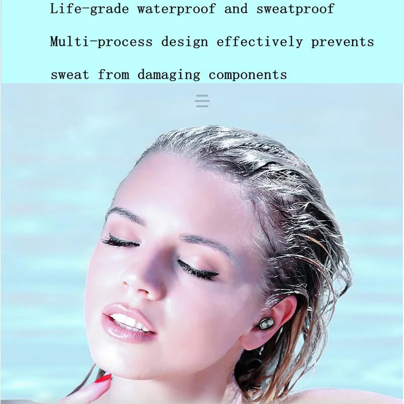 Smart Touch Wireless Binaural Bluetooth Headset 5.0 Sports Second Generation Bluetooth Headset Iphon Android Computer Universal