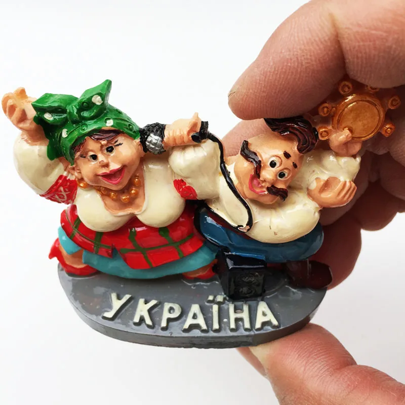 Украинские милые 3d-куклы с влюбленными ощущениями на холодильник туристические