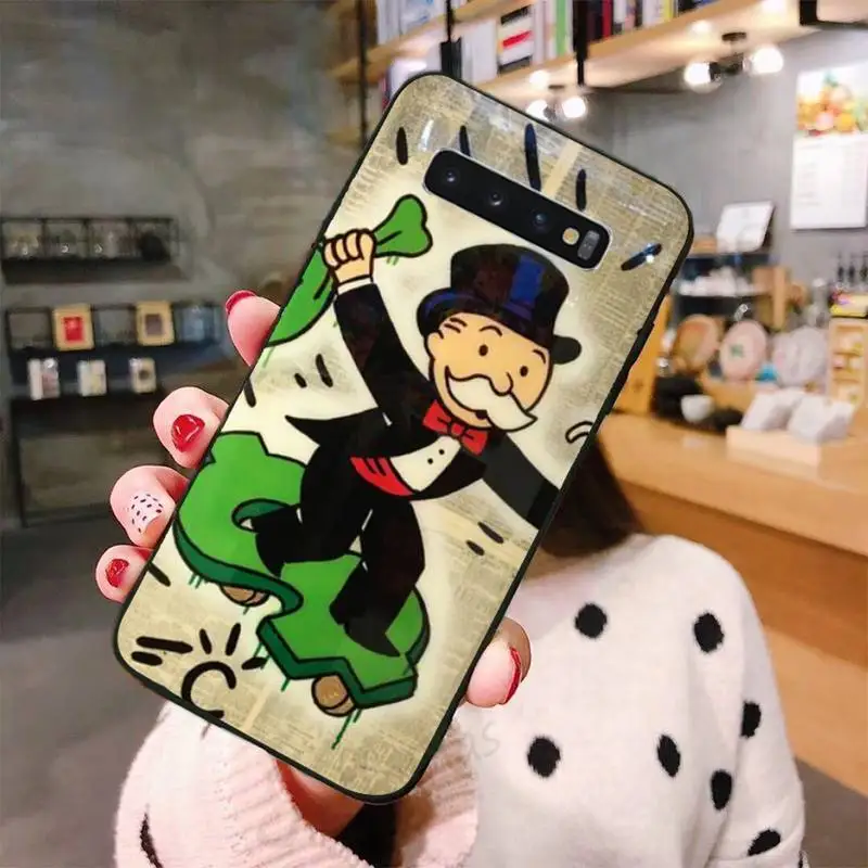 

Cartoon Dollar Monopoly Phone Case For Samsung A50 A51 A71 A20E A20S S10 S20 S21 S30 Plus ultra 5G M11 funda shell