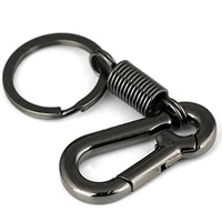 retro style simple strong carabiner shape keychain key chain ring keyring keyfob key holder wholesale horseshoe buckle key ring