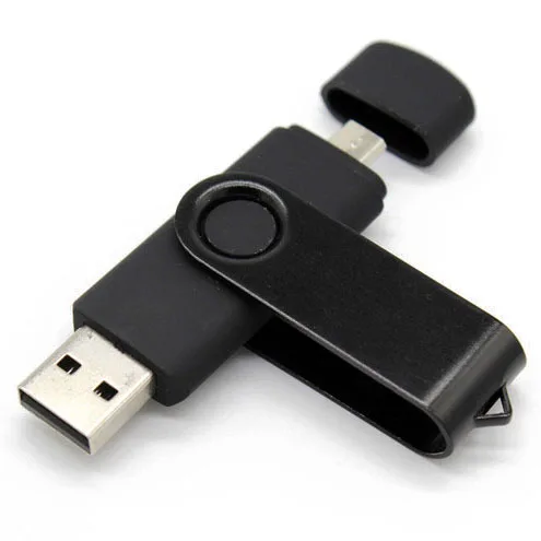 USB 2 0 OTG флеш накопитель 64 Гб металлический 32 ГБ 16 8 двойное использование Флешка