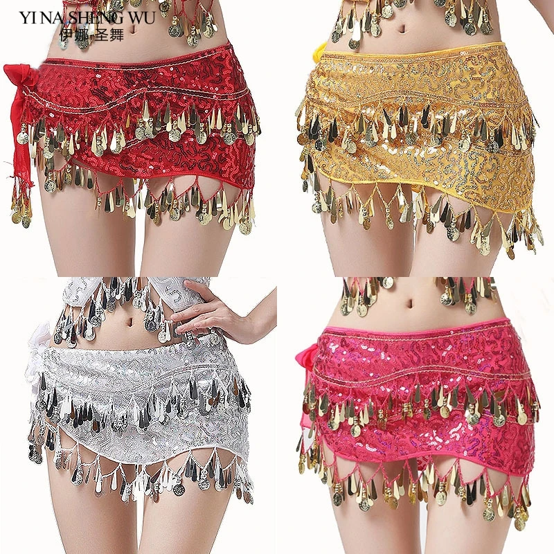 Женский платок для танца живота с блестками и бахромой аксессуар живота|Танец