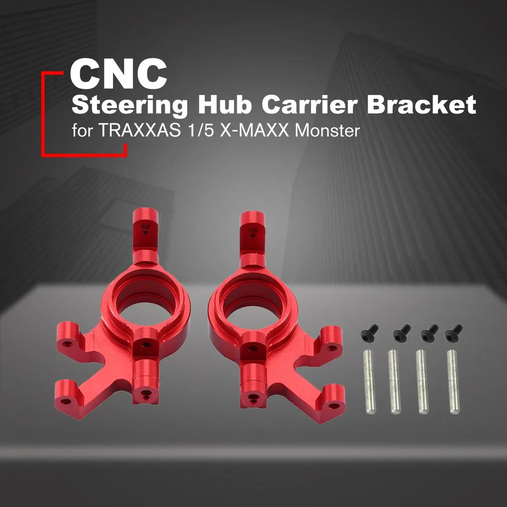 2 шт. ЧПУ рулевая ступица поворотный рычаг ось тяга для TRAXXAS 1/5 X-MAXX монстр грузовик