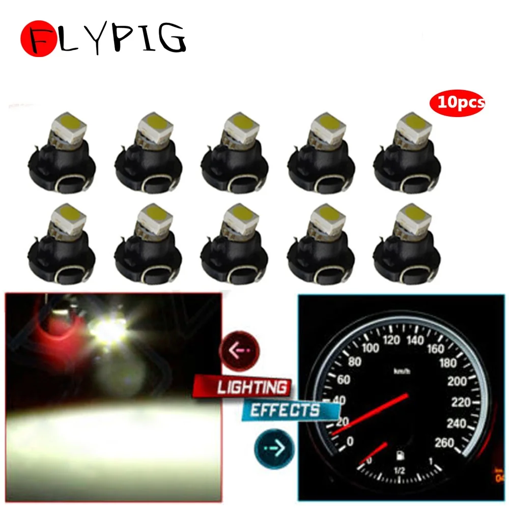 

10 шт. T3 белый 3528 автомобиля smd led кластера измерительные приборы приборной панели Белый Панель инструментов Светильник лампы 35852-SEP-A02 35853-SDA-A01