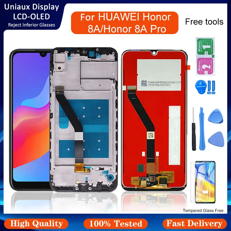 

For Huawei Honor 8A LCD Display JAT-L29 Touch Screen Digitizer For Honor 8A Pro Display Screen Repair Parts+Frame