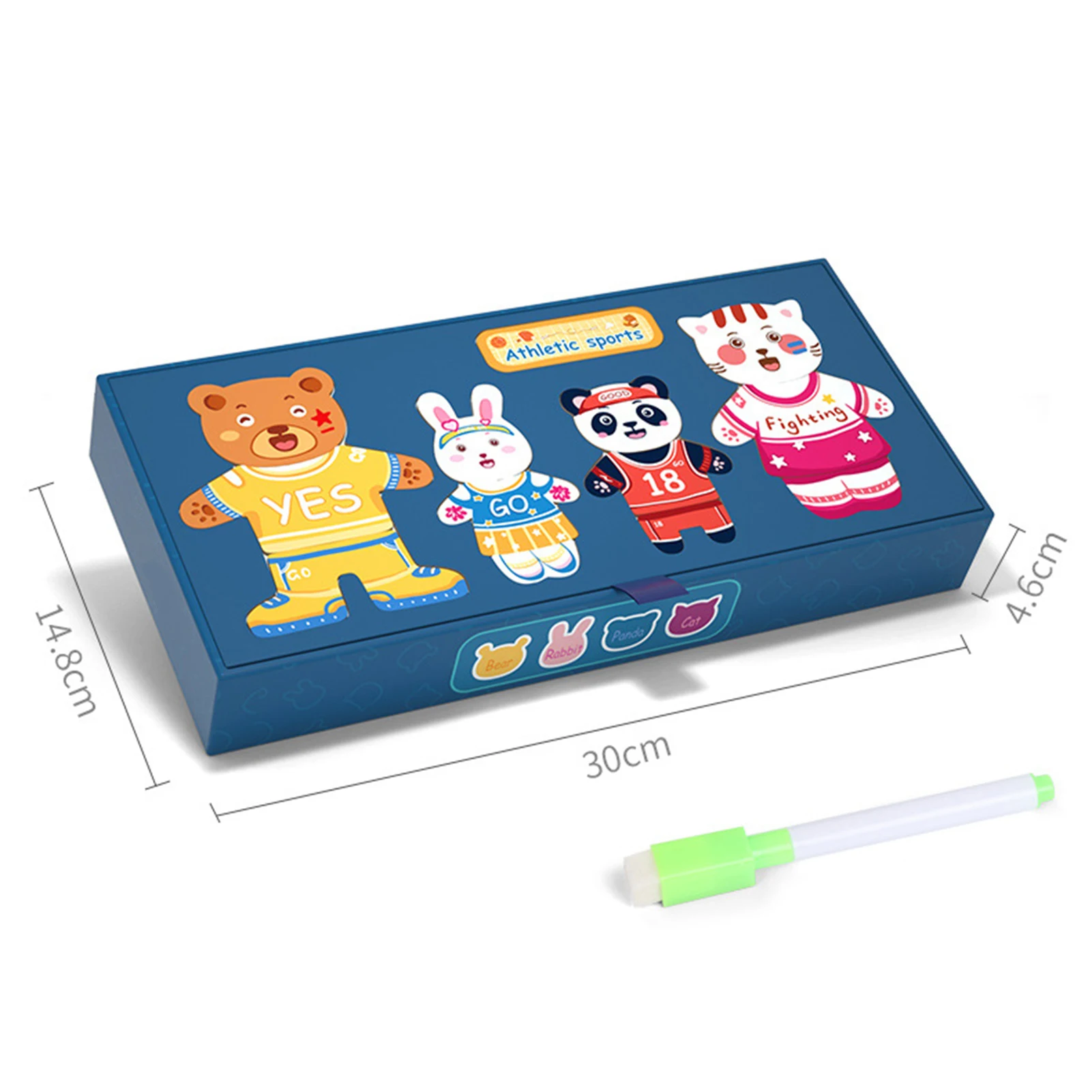 

Cartoon Animals Puzzles Magnetic Building Blocks Matching Game Kids Educational Toys for Children Gifts