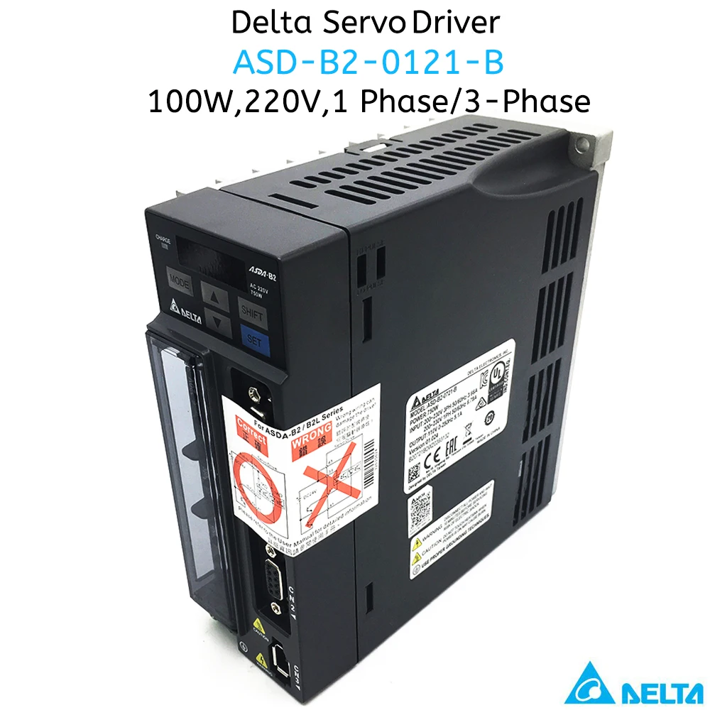 Delta B2 100W 0.1kW водитель серводвигатель переменного тока комплект ASD 0121 B ECMA C20401GS C20401HS