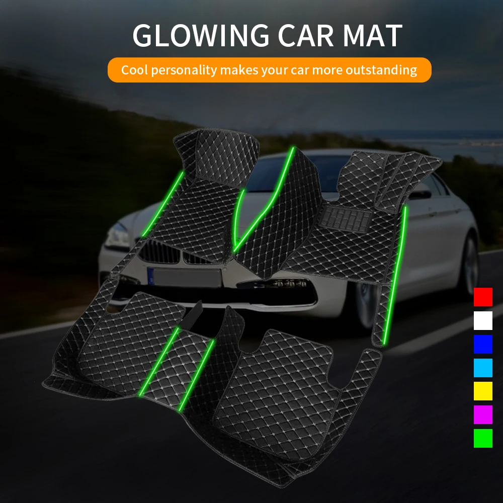 

For Mercedes GLC300 2017 Car Floor Mats Carpet Lights Led Decorative Interior Lights Kit Car Accessories