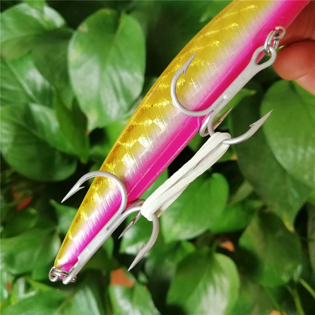 

Noeby 4pcs 110mm 19g Sinking 0.5-1.8m Fishing Lure Minnow Wobblers Hard Bait Jerkbait Swimbait