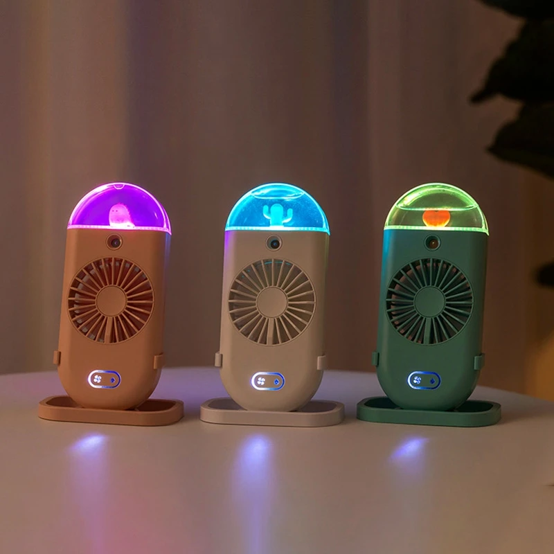 SANQ ручной счетчик воды вентилятор USB Перезаряжаемый увлажнитель маленький