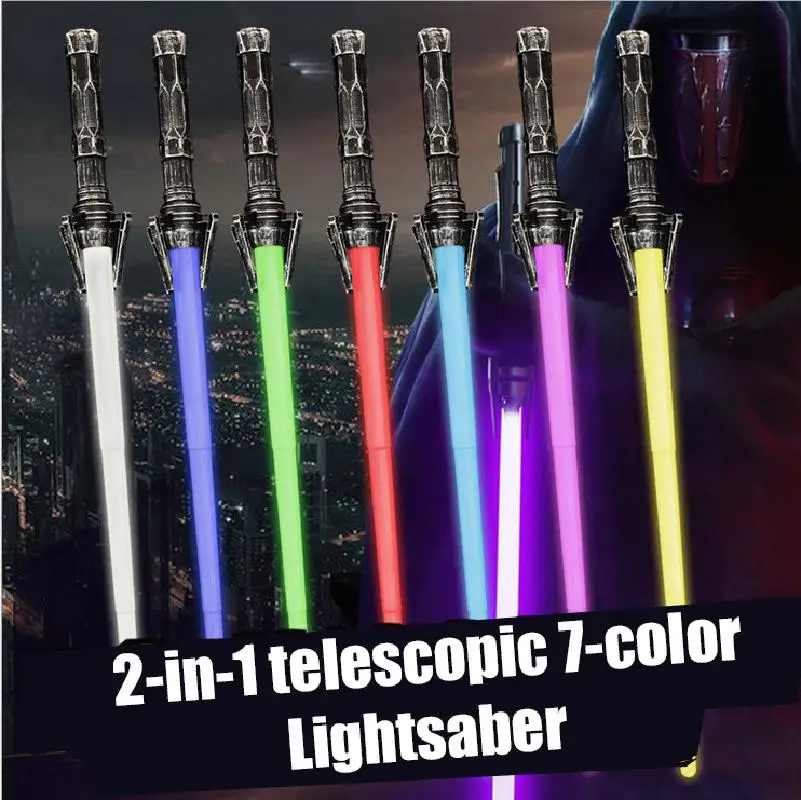 Детские светящиеся игрушки цветной яркий световой меч прозрачный различные