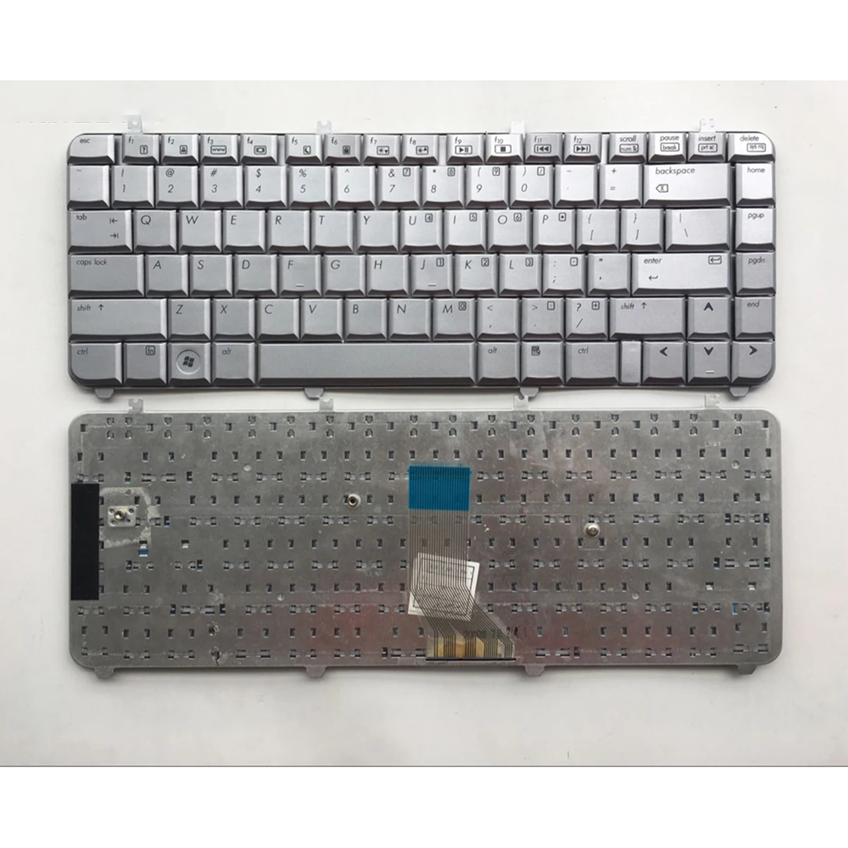 Английская клавиатура для HP Pavilion dv5 dv5-1000 dv5t dv5z, серебристая клавиатура с американской раскладкой