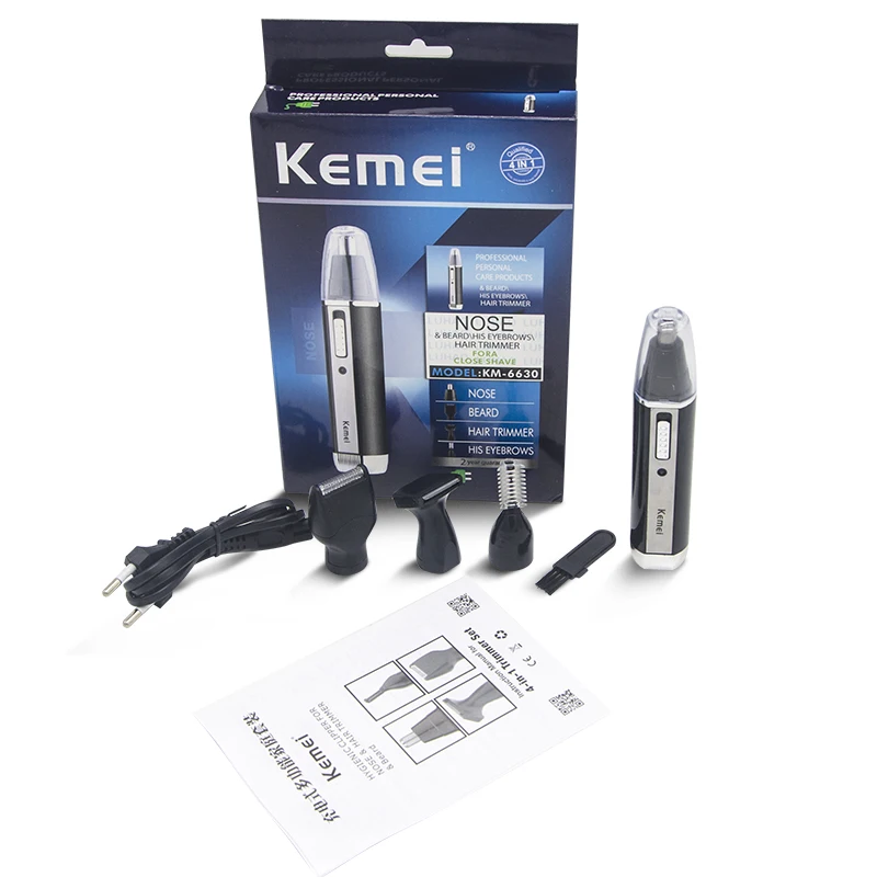 

4 in 1 Rechargeable Men Electric Nose Ear Hair Trimmer Painless Women trimming sideburns eyebrows Beard hair clipper cut Shaver