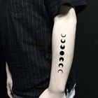 Водостойкая Временная тату-наклейка Cool Moon Eclipse, поддельные тату, флэш-тату, ножная рука, шея, боди-арт для девушек, мужчин и женщин