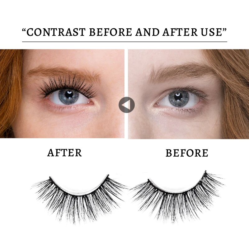 DORADOSUN 6 пар 3D искусственная норка полная полоса ресницы вечерние натуральные