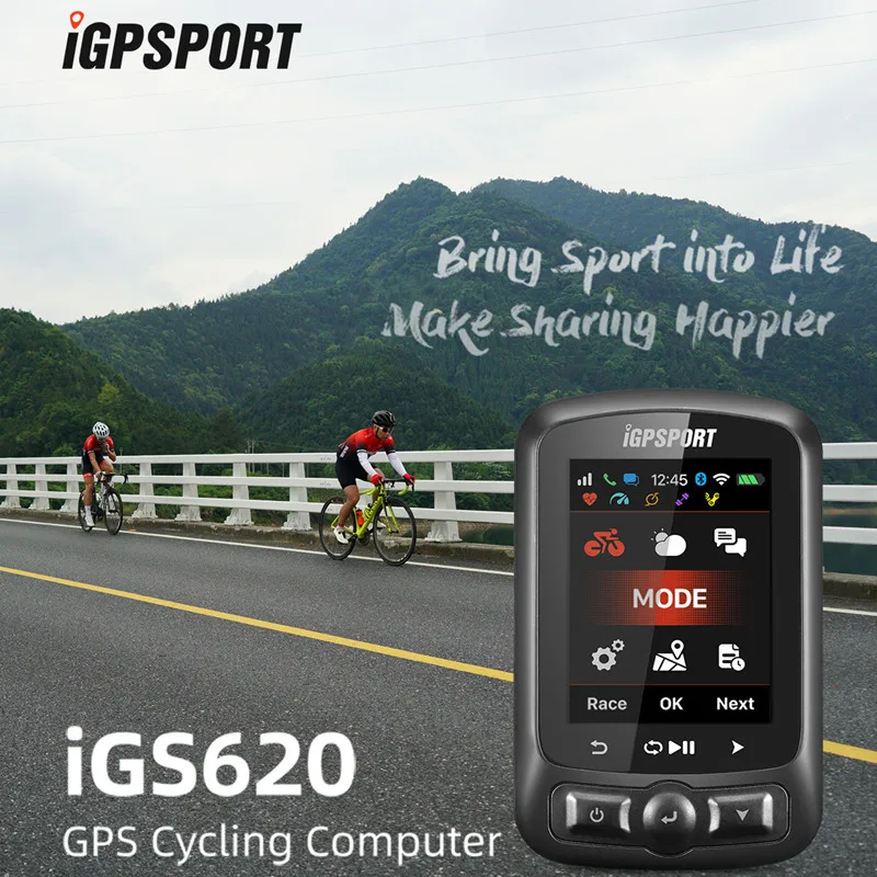 Велосипедный компьютер с цветным экраном GPS iGS618 / 620 i GPS-трекер портом