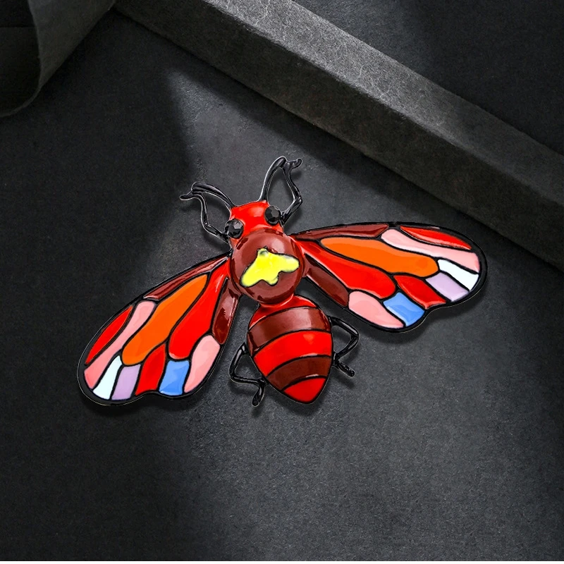 Женская Брошь в виде цветной пчелы стиле ретро | Украшения и аксессуары