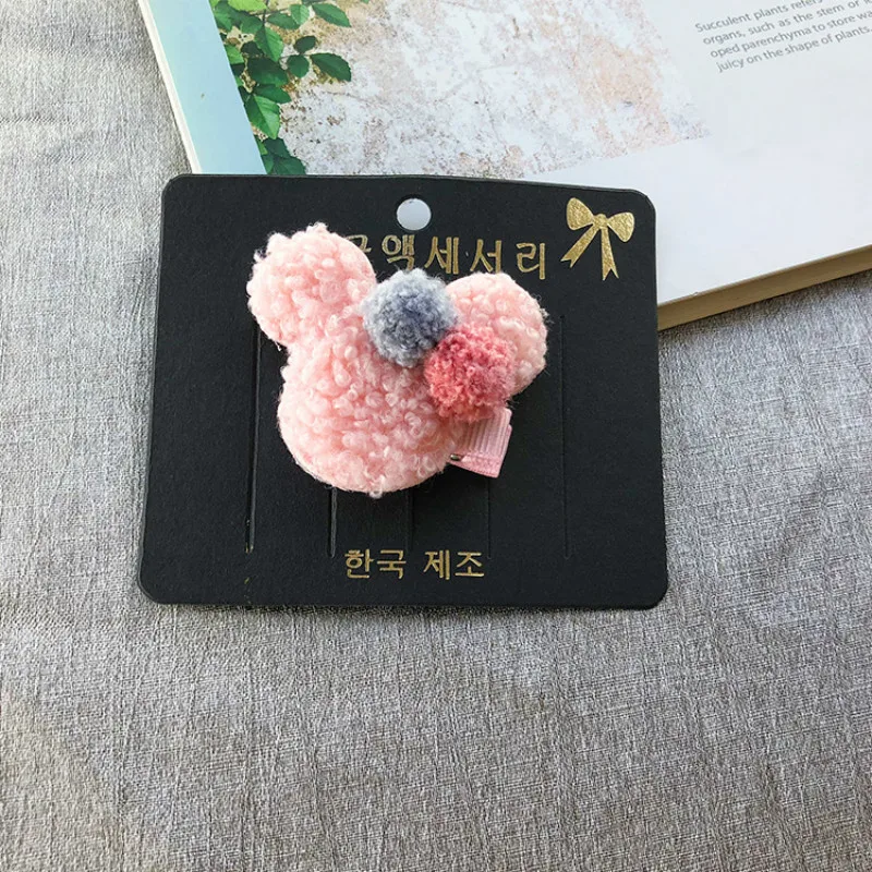 Заколки для волос с Минни Маус маленьких девочек детские заколки на осень и зиму