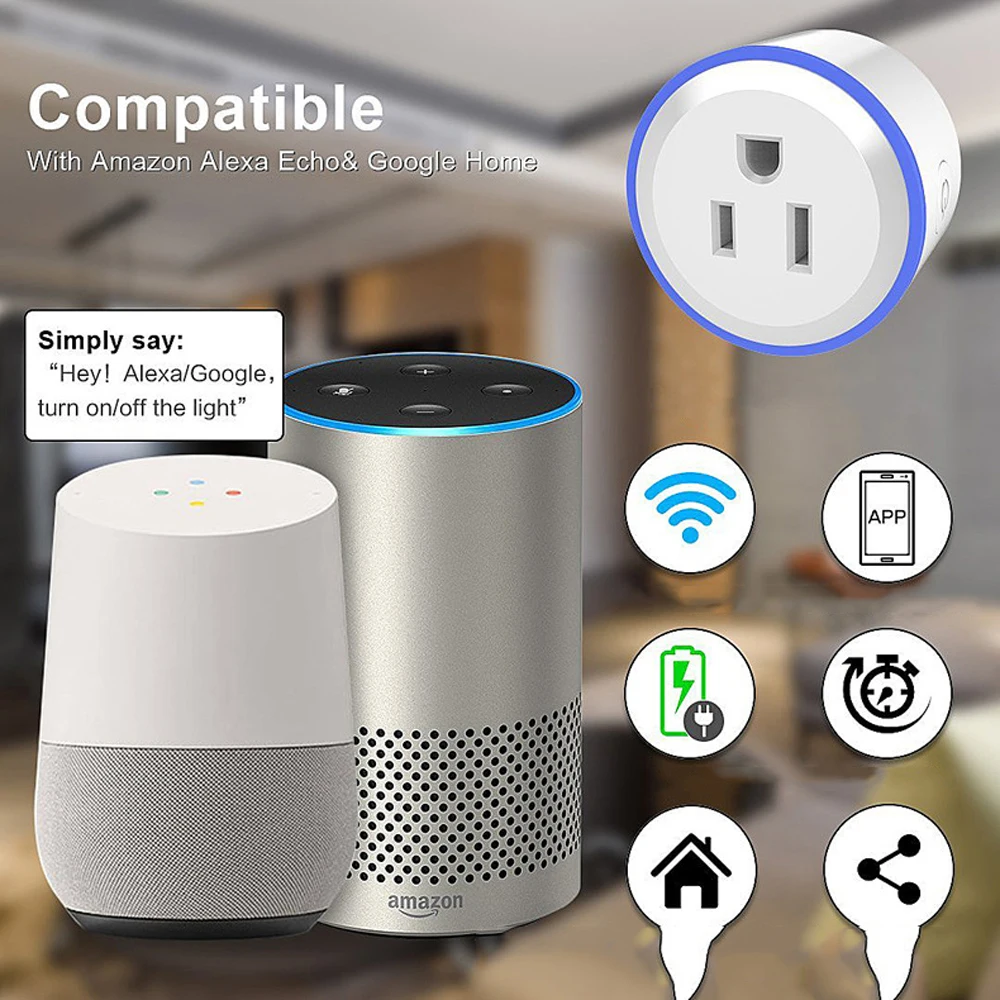 Главная интеллигентая (ый) WI FI Plug приложение Дистанционное Управление гнездо