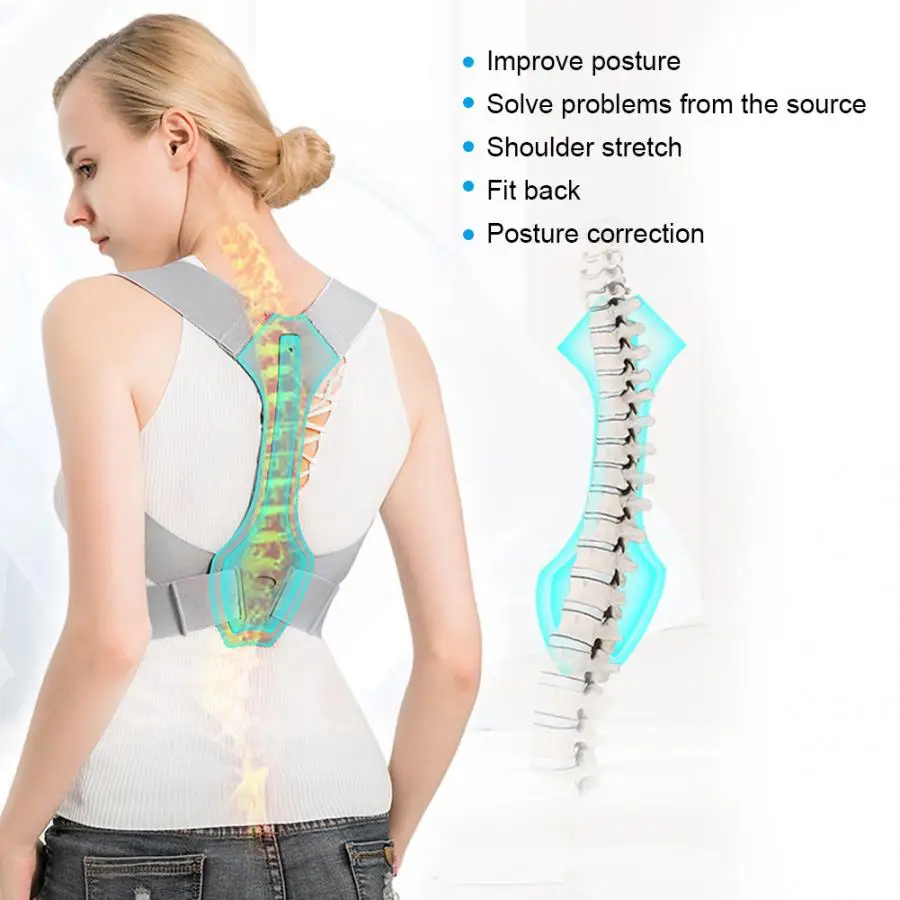 Терапия Корректор осанки для взрослых фиксация спины позвоночника поддержка