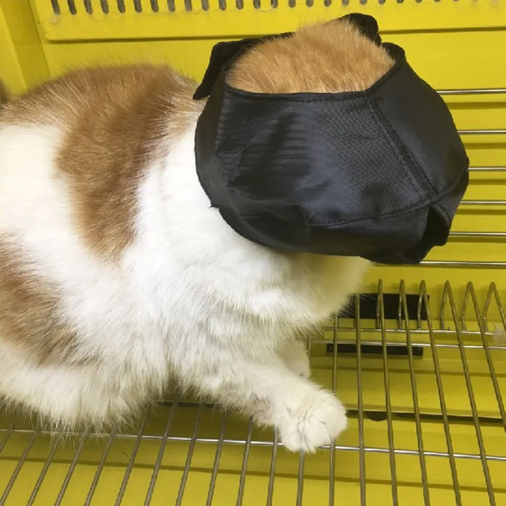 Нейлоновая маска против укуса для кошек дышащие маски ухода за кошками глаз