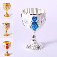 30ml retro creative small beverage wine cup gold european style home bar creative wineware sets alloy exotic style wine glass