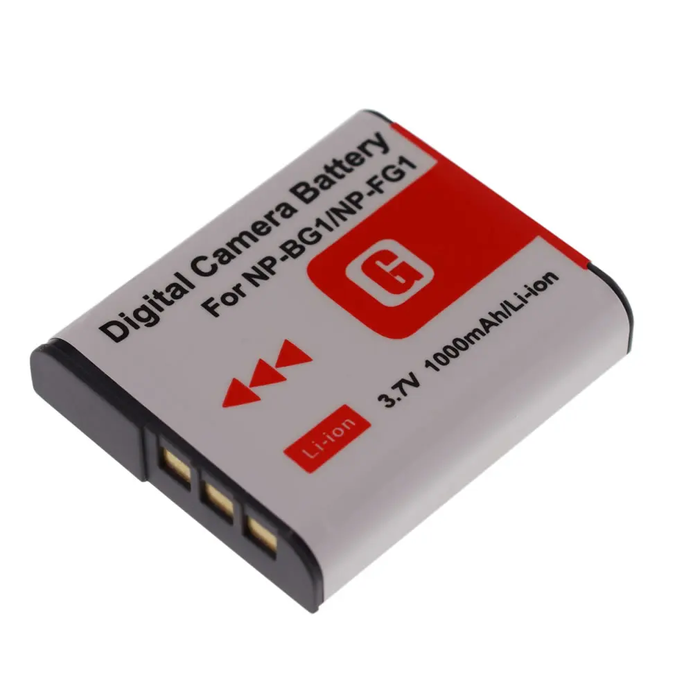 Аккумулятор NP-BG1/FG1 2 шт. зарядное устройство для дома и автомобиля Sony CyberShot HDR-GW77