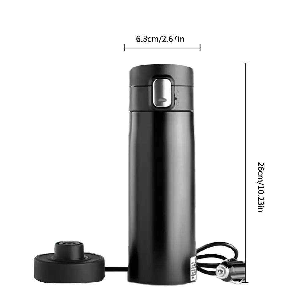 

Car Heating Cup 12/24V 350ml Boiling Mug Water Heater Electric Cup Kettle Portable Vehicle Electric Kettle For Coffee Tea Milk