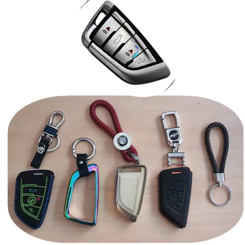 

WINNER LIFE WL 4 Style Car Flip Key Cover bag For BMW case remote chain protection leather TPU COLORFUL STAINLESS Luminous case