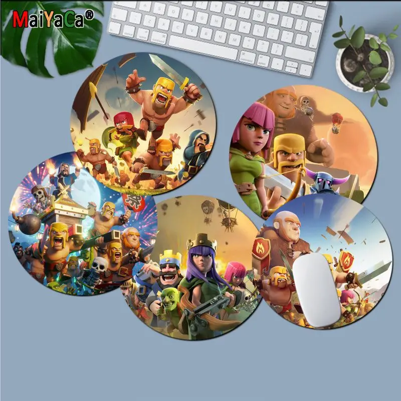 

Maiyaca Cool New Game-Clash-of-Clans Computer Gaming round Mousemats gaming Mousepad Rug For PC Laptop Notebook